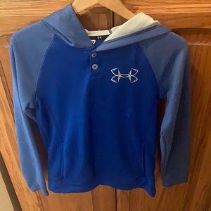 Youth Under Armour Hooded Sweatshirt. Youth Large